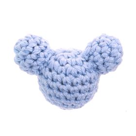 Häkeltier Maus 'babyblau' 105 auf Lager