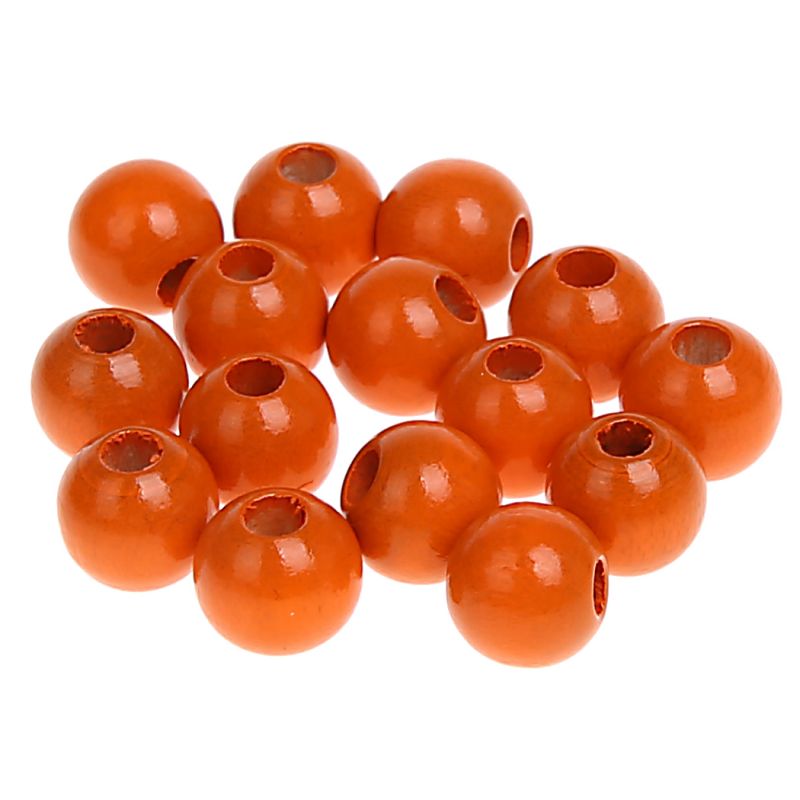 Holzperlen 8mm • 80 Stück 'mandarin' 37 auf Lager