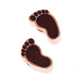 Motif bead baby feet - 1 pair 'nature' 82 in stock 