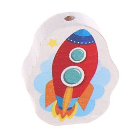 Rocket motif bead 'red' 31 in stock 