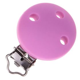 Silicone clip pacifier clip 35mm 'baby pink' 760 in stock 