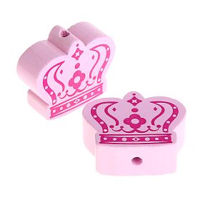 Royal crown motif bead 'pink' 41 in stock 