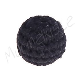 Crochet bead 20 mm 'black' 170 in stock 