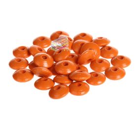 Holzlinsen 10mm • 50 Stück 'mandarin' 140 auf Lager