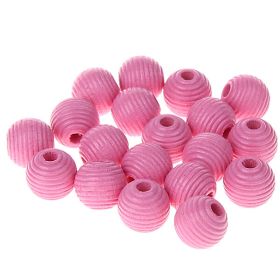 Rillenperlen 10mm • 25 Stück 'babyrosa' 201 auf Lager