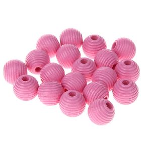 Grooved beads 10mm - 25 pieces 'baby pink' 251 in stock 