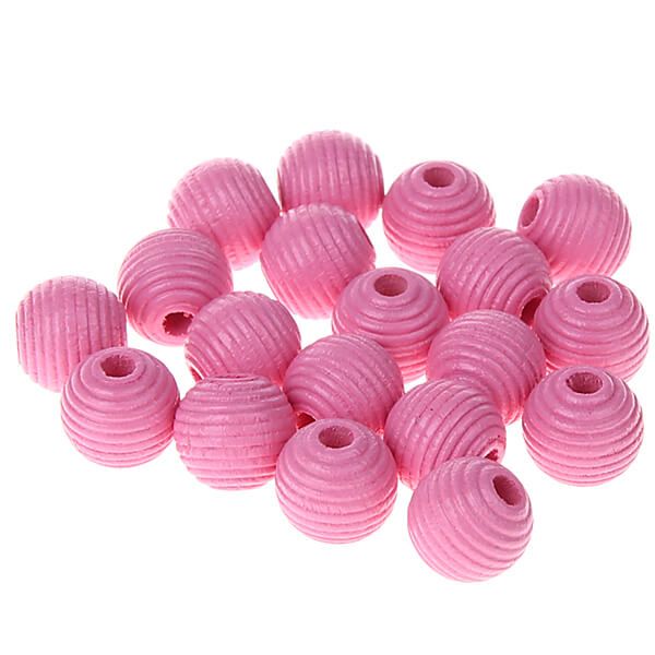 Rillenperlen 10mm • 30 Stück 'babyrosa' 270 auf Lager