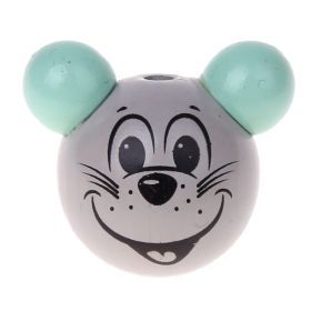 3D Motivperle Maus 'mint' 663 auf Lager