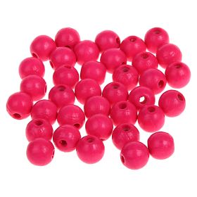 Neon beads 8mm - 50 pieces 'neon pink' 46 in stock 