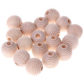 Rillenperlen 10mm • 25 Stück 'roh' 210 auf Lager