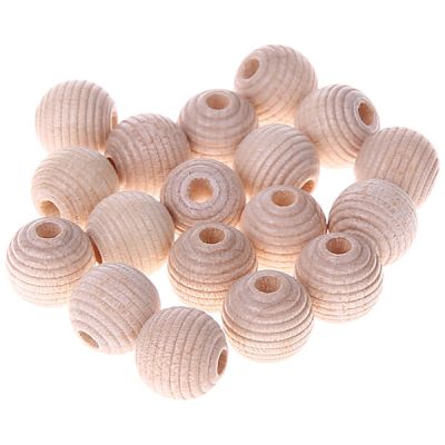 Rillenperlen 10mm • 30 Stück 'roh' 47 auf Lager