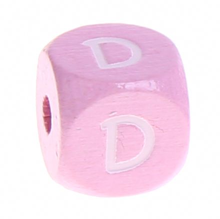 Holzbuchstaben Rosa 10 mm x 10 mm 'D' 798 auf Lager