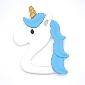 Star Unicorn Silikon Beißring 'skyblau' 17 auf Lager