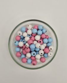 Holzperlen-Mix 10mm • 50 Stück 'Babyzauber' 15 auf Lager