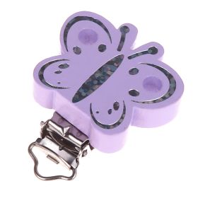 Glitter butterfly clip 'lilac' 284 in stock 