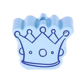 Crown II motif bead 'baby blue' 1392 in stock 