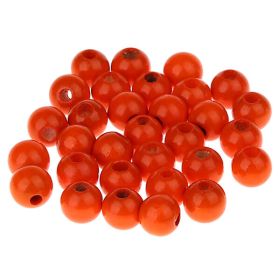 Holzperlen 8mm • 50 Stück 'orange' 30 auf Lager