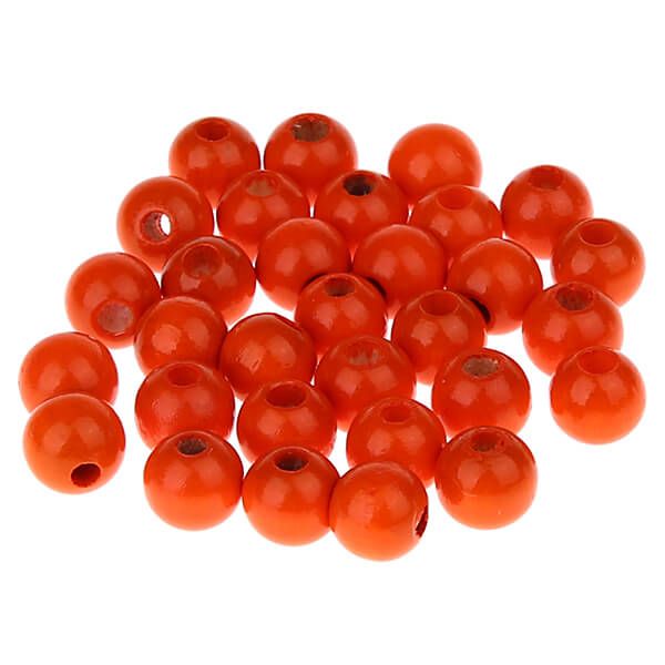 Holzperlen 8mm • 80 Stück 'orange' 107 auf Lager