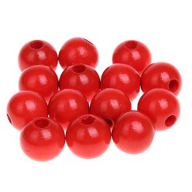 Wooden beads 12mm - 25 pieces 'red' 272 in stock 