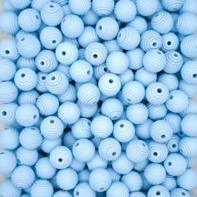 Grooved beads 18mm - 10 pieces 'baby blue' 53 in stock 