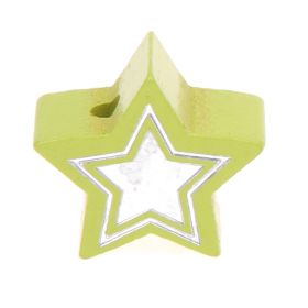 Glitter star motif bead 'lemon' 679 in stock 