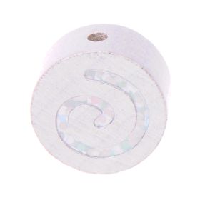 Motif bead glitter spiral on disk 'white' 715 in stock 