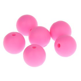 Silicone bead 9mm 'baby pink' 168 in stock 