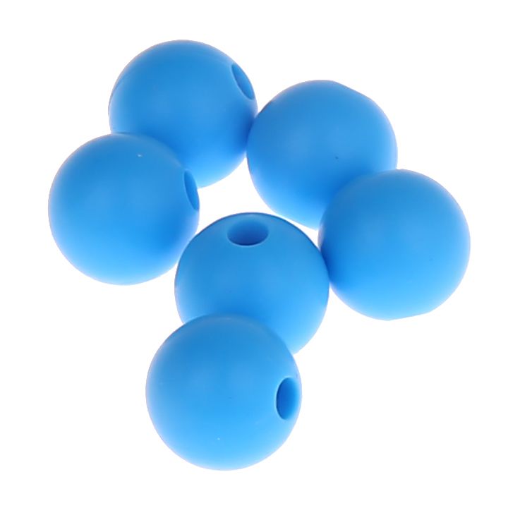 Silikonperle 9mm 'skyblau' 1063 auf Lager