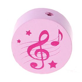 Motif bead disc clef 'pink-pink' 554 in stock 