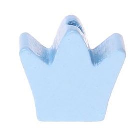 Milled crown motif bead 'baby blue' 591 in stock 