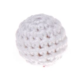 Crochet bead 25 mm 'white' 558 in stock 