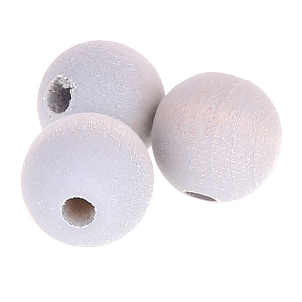 Watercolors wooden beads 12mm - 25 pieces 'gray' 424 in stock 