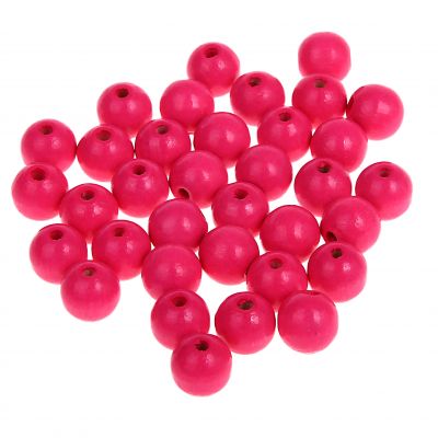 Neonperlen 10mm • 50 Stück 'neon-pink' 164 auf Lager