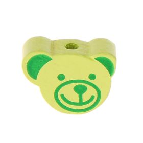 Mini bear motif bead 'lemon' 100 in stock 