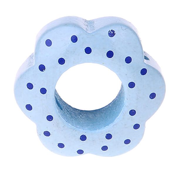 Motivperle Lochblume Punkte 'babyblau' 1200 auf Lager