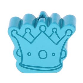 Crown II motif bead 'light turquoise' 486 in stock 