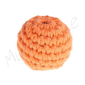 Crochet bead 20 mm 'mandarin' 207 in stock 