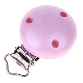 Wooden clip / pacifier clip mother-of-pearl Ø35mm 'pink' 321 in stock 