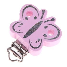 Schmetterlingclip Glitzer 'rosa' 257 auf Lager
