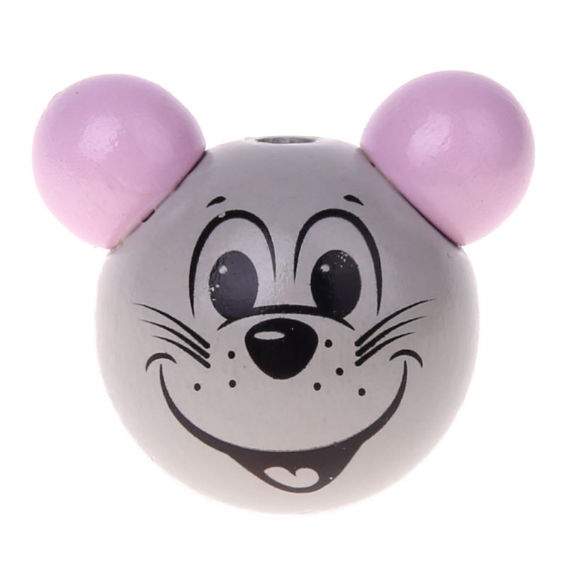 3D Motivperle Maus 'rosa' -8 auf Lager