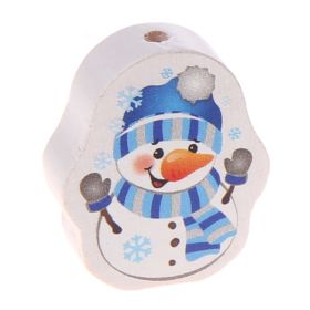 Motivperle Schneemann 'blau' 53 auf Lager