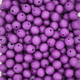 Grooved beads 18mm - 10 pieces 'purple' 203 in stock 