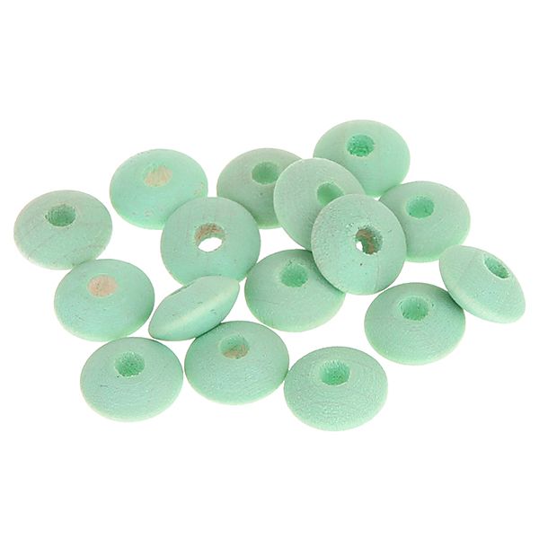 Watercolors Holzlinsen 10mm • 50 Stück 'mint' 109 auf Lager