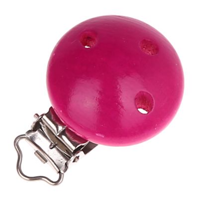 Holzclip SALE/ANGEBOT 'dunkelpink' 0 auf Lager
