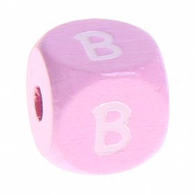 Holzbuchstaben Rosa 10 mm x 10 mm 'B' 695 auf Lager