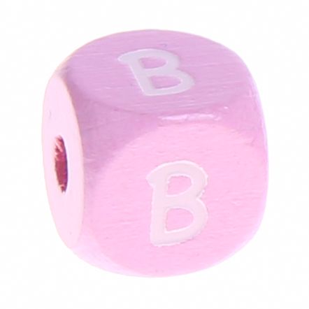 Holzbuchstaben Rosa 10 mm x 10 mm 'B' 747 auf Lager