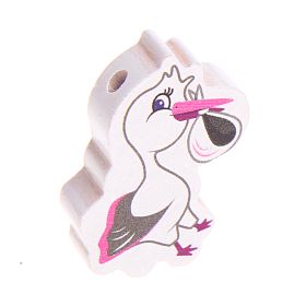 Motivperle Storch 'pink' 21 auf Lager