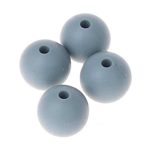Silikonperle 12mm 'salbei' 0 auf Lager