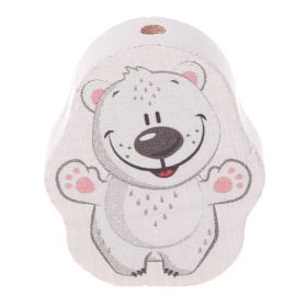 Polar bear motif bead 'pink' 63 in stock 