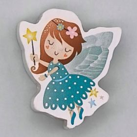 Wooden bead fairy 'turquoise' 9 in stock 